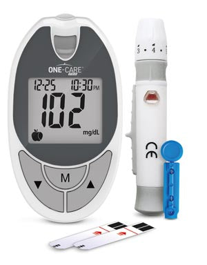 Medivena One-Care® Glucose Monitoring System. Kit Glucose Monitoring Selftesting 1 Kt/Bx, Box