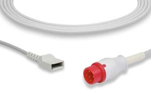 CABLES IBP ADAPTER CABLE EDWARDS CONNECTOR, GE HEALTHCARE > MARQUETTE COMPATIBLE W/ OEM: 2021197-003, 2021197-004     1/EACH IC-MQ-ED20 **SO
