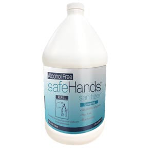Safehands Unscented Hand Sanitizer. Sanitizer Hand W/Pump 128Ozfoam Alcohol Free 4/Cs (Drop), Case