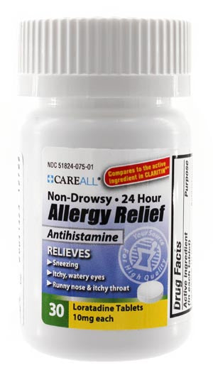 New World Imports Careall® Analgesic Relief. Loratadine Allergy Relief 10Mg30Ct 24Btl/Cs (Us Only), Case