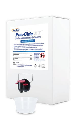 Pacdent Pac-Cide Xt™ Surface Disinfectant Solution. Disc-Ltd Qty Solution Surfacedisinfectnt 101.44Floz 10Pk/Cs, Case