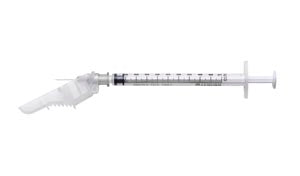 Terumo Surguard3® Syringe With Safety Needles. Syringe W/Safety Needle 1Cc27Gx1/2 100/Bx 4Bx/Cs, Case