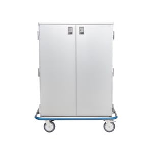 Blickman Case Carts. Ultra Space Saver Case Cart 42"W X 55 1/2"H X 29"D, (2) Stainless Steel Wire Pullout Shelves, (1) Door (Drop Ship Only). Cart Cas