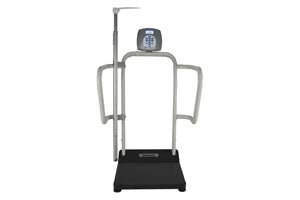 Pelstar/Health O Meter Professional Scale - 1100Kl Digital Platform Scale. Scale Platform W/Digitalheight Rod 100Lb Cap (Drop), Each