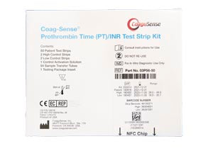 Coagusense Coag-Sense® Pt/Inr. Pt/Inr Test Strip Kit, Includes: (50) Patient Test Strips, (2) High And (2) Low Control Strips, (1) Control Activation 