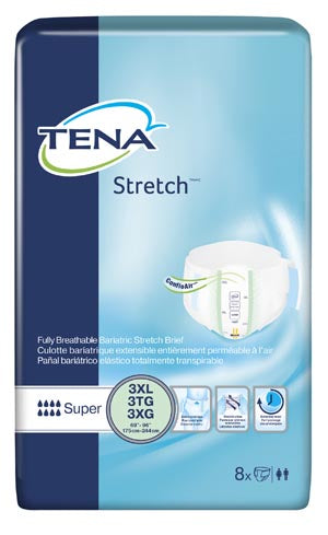 Essity Hms Tena® Stretch™ Briefs. Brief Super 3Xl Grn 8/Pk4Pk/Cs, Case