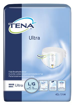 Essity Hms Tena® Ultra Brief. Proskin™ Ultra Briefs, Large, 48" - 59" Hip Size, Blue, 40/Pk, 2 Pk/Cs (Continental Us Only). Brief Ultra Lg Blu 40/Pk2P