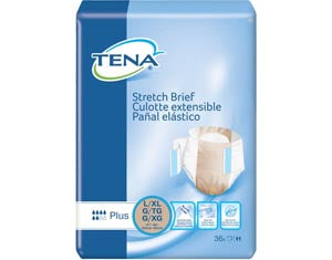 Essity Hms Tena® Stretch™ Briefs. Brief Plus Lg/Xl Beige 36/Pk2Pk/Cs, Case