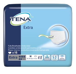 Essity Hms Tena® Extra Protective Underwear. Underwear Unisex Md Wht16/Pk 4Pk/Cs, Case