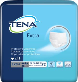 Essity Hms Tena® Extra Protective Underwear. Underwear Unisex 2Xl Wht12/Pk 4Pk/Cs, Case
