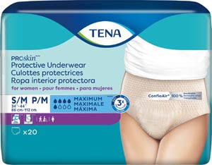 Essity Hms Tena® Proskin™ Underwear. Underwear Women Sm/Md Nude4Pk/Cs, Case