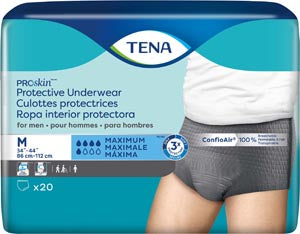 Essity Hms Tena® Proskin™ Underwear. Underwear Men Md Grey 20/Pk4Pk/Cs, Case