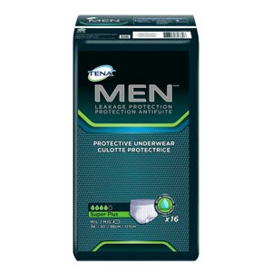 Essity Hms Tena® Men™ Protective Underwear. Underwear Men Sm/Med Wht16/Pk 4Pk/Cs, Case