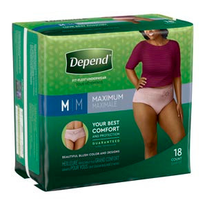 Kimberly-Clark Depend® Protective Underwear. Underwear Max Absorb Md Women18/Pk 2Pk/Cs, Case