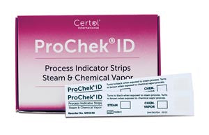 Certol Prochek® Id Indicator. Steam Process Indicator Strip, 4" X ¾", 250/Bx, 6 Bx/Cs. Indicator Strip Steam Prochekid 4X.75 250/Bx 6/Cs, Case