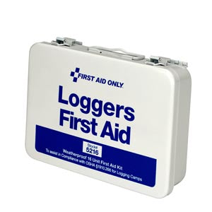 First Aid Only/Acme United Industrial Kits. First Aid Kt Loggers 25 Personmetl Cs Cust Logo 48/Cs (Drop), Case