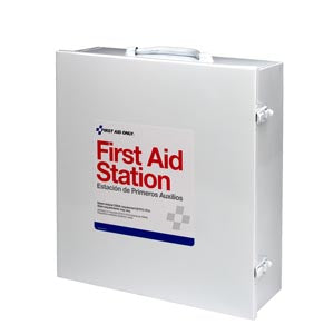 First Aid Only/Acme United First Aid Station - 3 Shelf. First Aid Metal Cabinet 3Shelfcustom Logo 10/Cs (Drop), Case