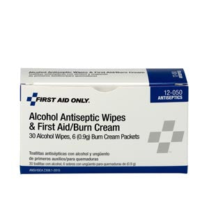First Aid Only/Acme United Refill Items For Kits. Antiseptic Unit 30Wipes 6Firstaid/Burncream (Drop), Each