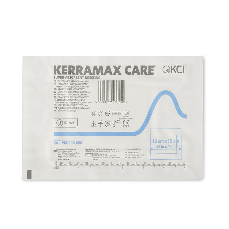 SUPER ABSORBENT DRESSING KERRAMAX CARE® 4 X 4 INCH NONWOVEN SQUARE STERILE, SOLD AS 1/EACH, 3M PRD500-050