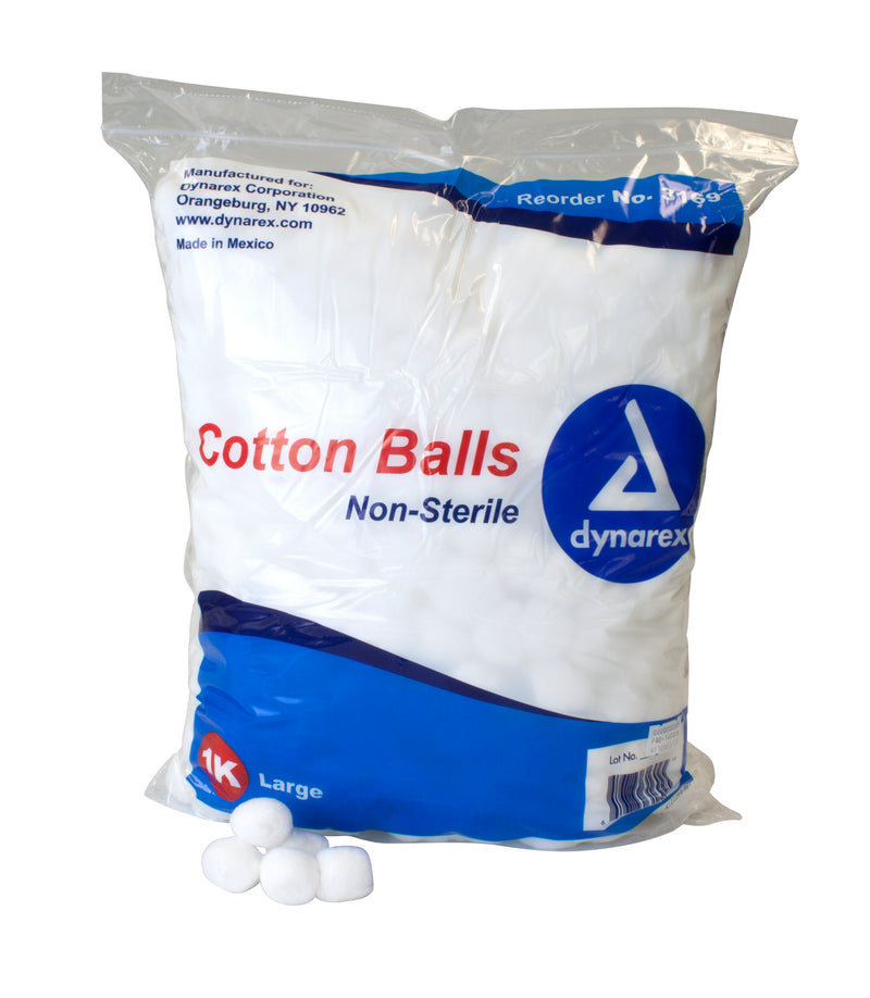 Dynarex® Large Cotton Balls, Sold As 2000/Case Dynarex 3169