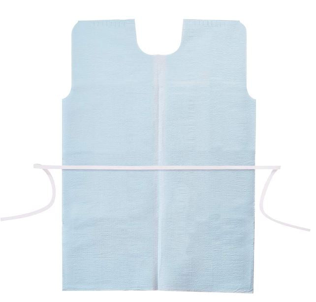Apex™ Patient Exam Gown, Medium/Large, Blue, Sold As 50/Case Graham 44507