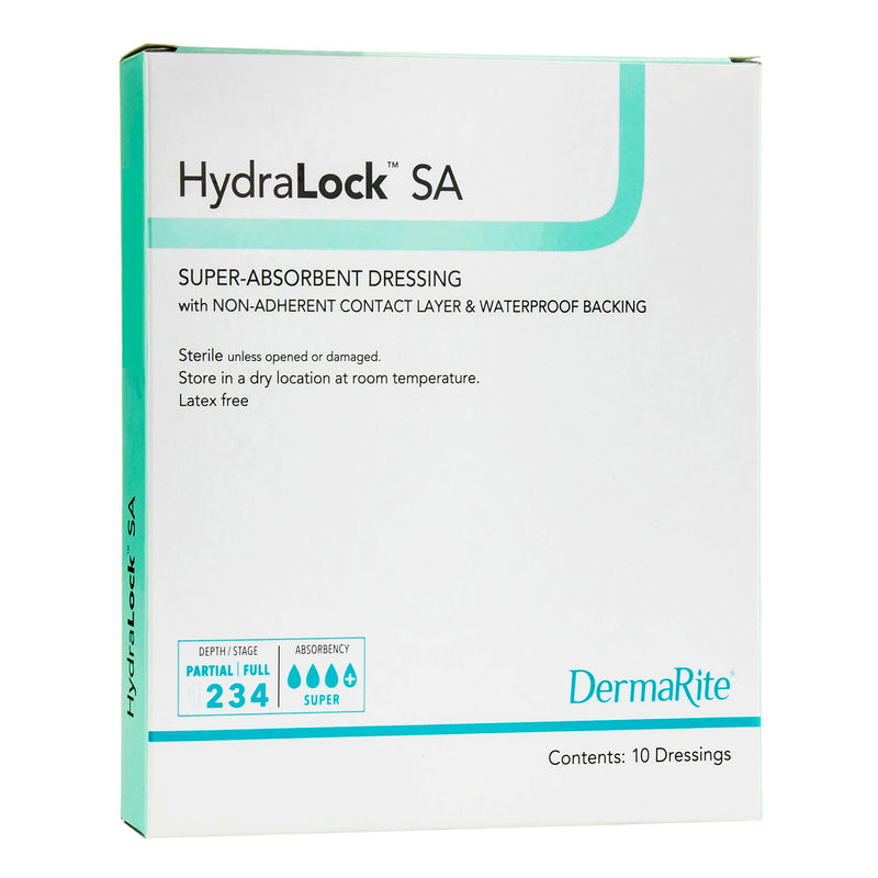 Hydralock™ Super Absorbent Dressing, 6 X 10 Inch, Sold As 10/Box Dermarite 60610