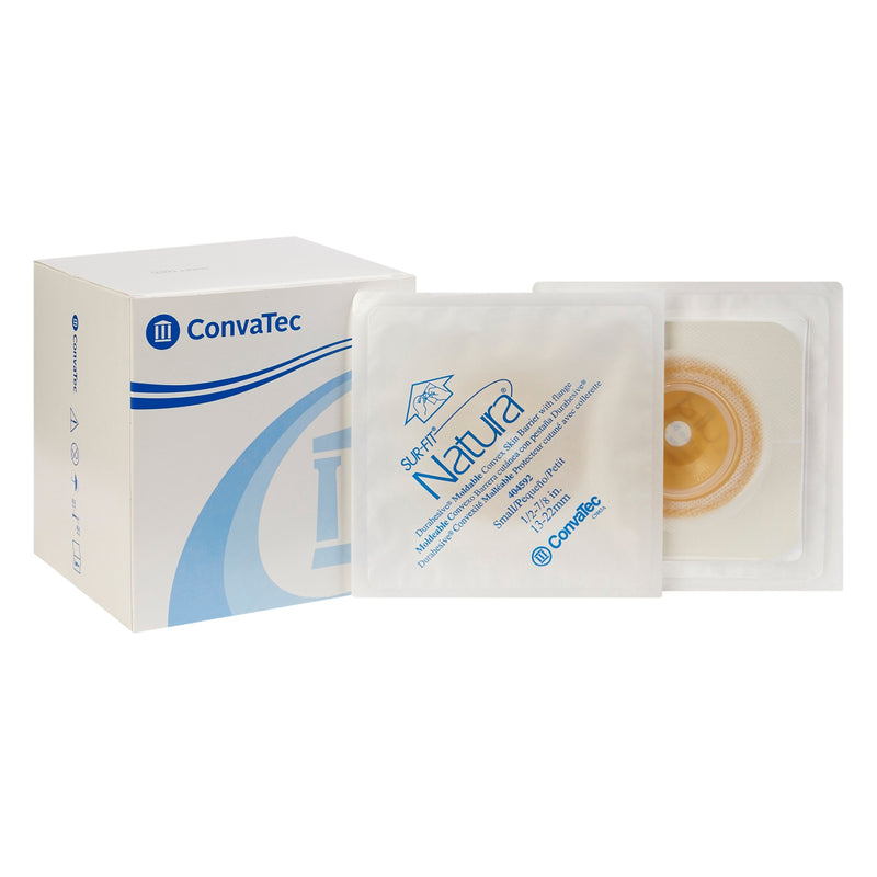 Sur-Fit Natura® Durahesive® Ostomy Barrier With ½-7/8 Inch Stoma Opening, Sold As 10/Box Convatec 404592