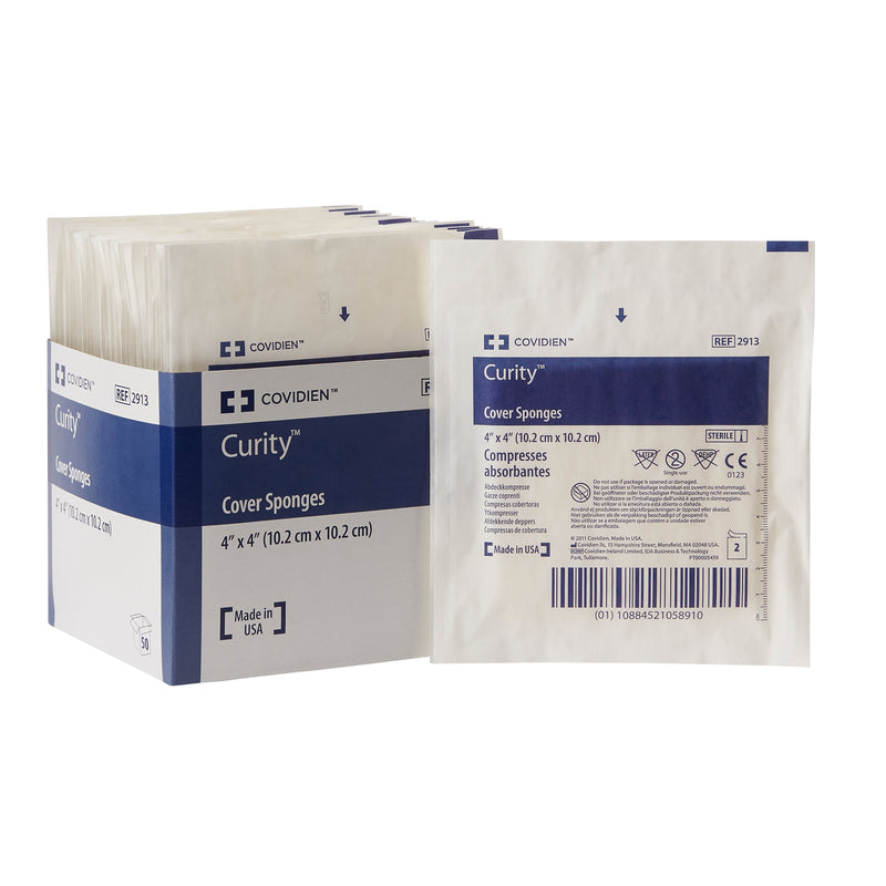 Curity™ Sterile Nonwoven Sponge, 4 X 4 Inch, Sold As 1/Pack Cardinal 2913