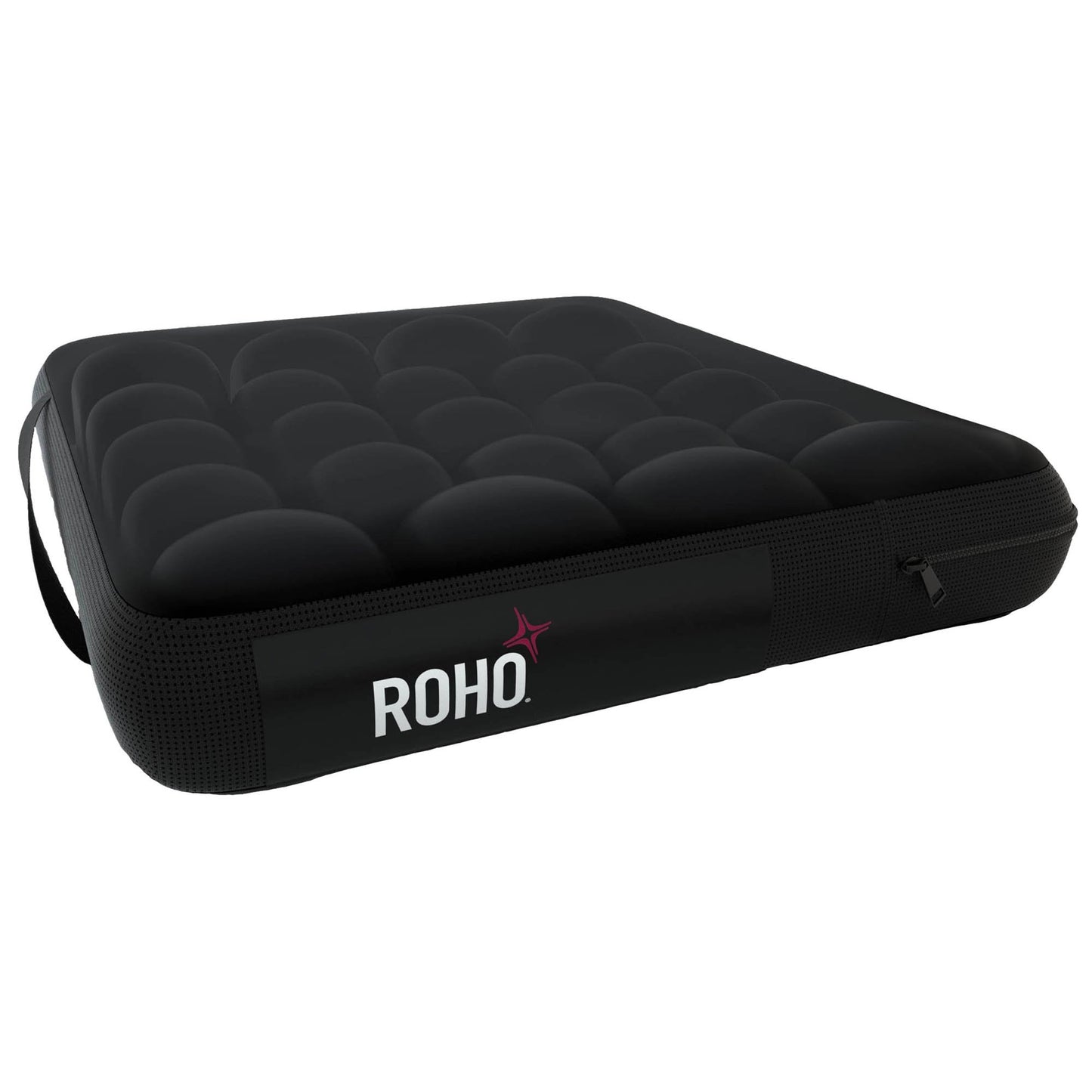 Roho Mosaic Seat Cushion, 18 In. W X 16 In. D X 3 In. H, Air Cells, Black, Inflatable, Sold As 1/Each Crown Mos1816Ca