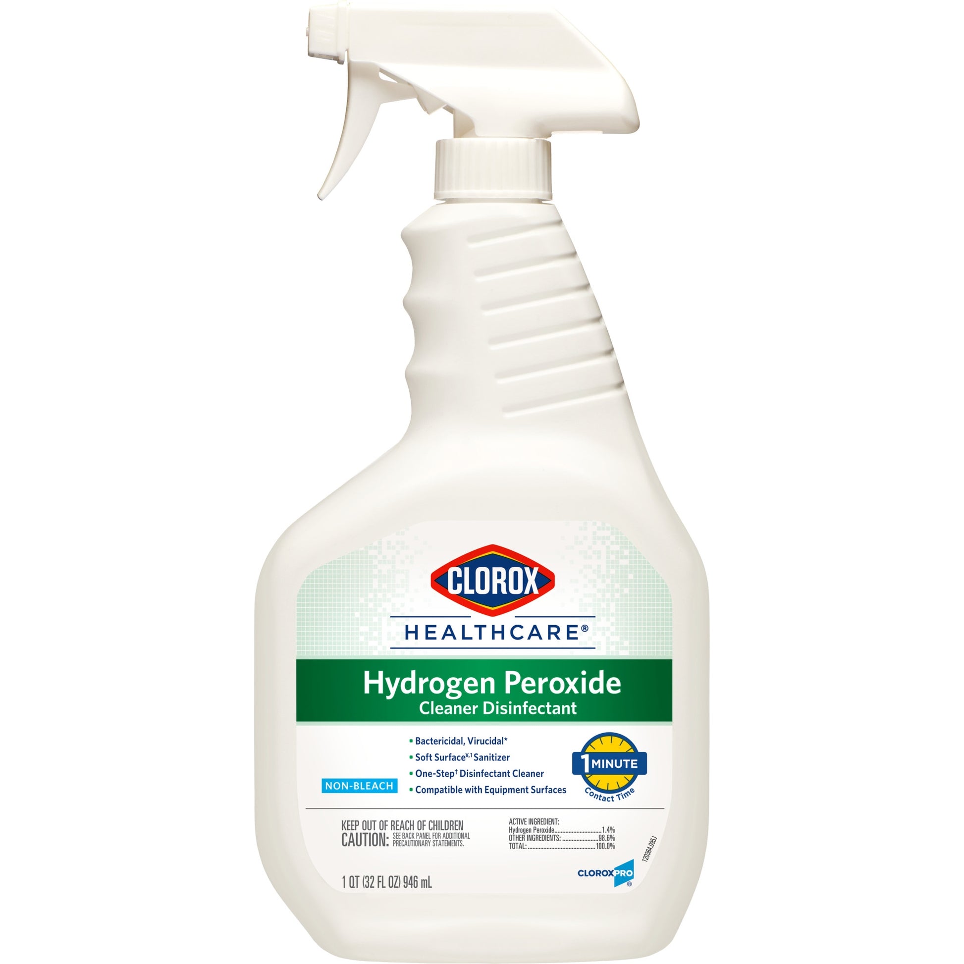 Clorox Healthcare Surface Disinfectant Cleaner, 32 Oz Trigger Spray Bottle, Sold As 9/Case The 30828