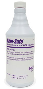 Kem-Safe™ Glutaraldehyde/Opa Neutralizing Solution, Sold As 12/Case Kem 9074