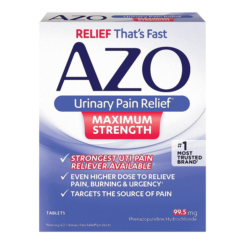 Azo® Maximum Strength Phenazopyridine Urinary Pain Relief, Sold As 1/Box I 78765112253