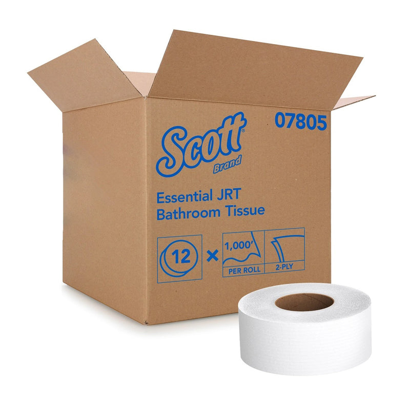 Scott® Essential Jumbo Roll Toilet Paper, Standard, Sold As 1/Roll Kimberly 07805