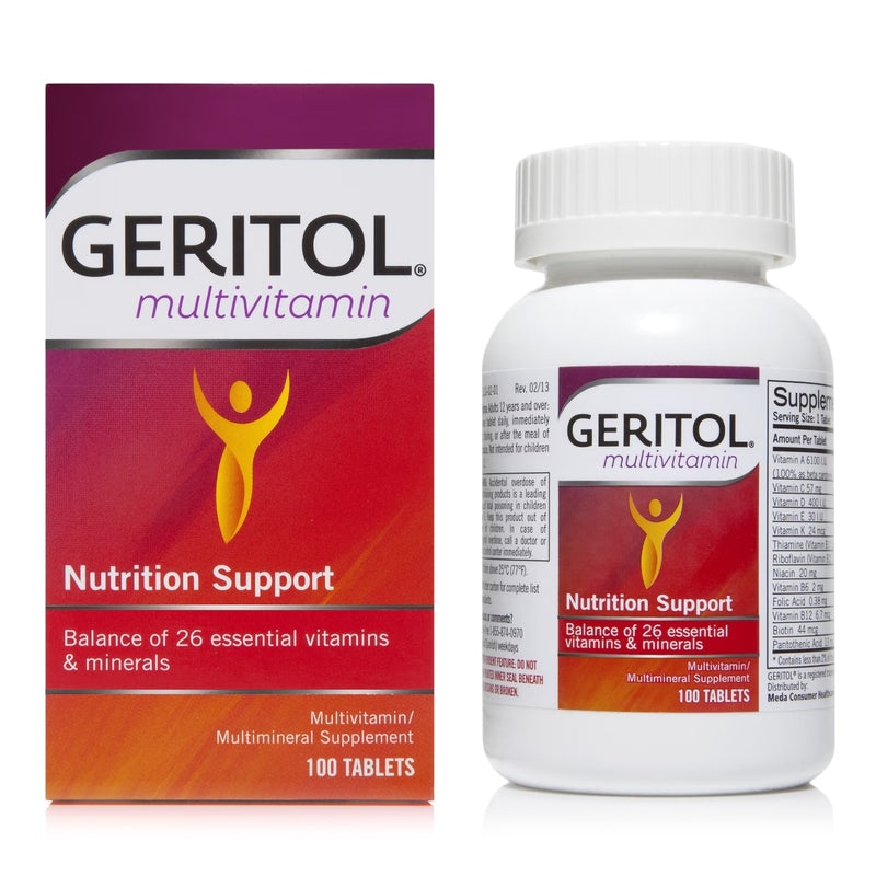 Geritol® Vitamin A / Ascorbic Acid Multivitamin Supplement, Sold As 1/Bottle Meda 46017001110