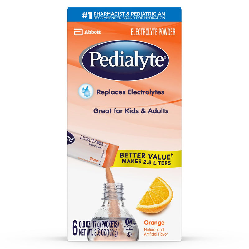 Pedialyte® Orange Electrolyte Powder, Sold As 1/Each Abbott 64177