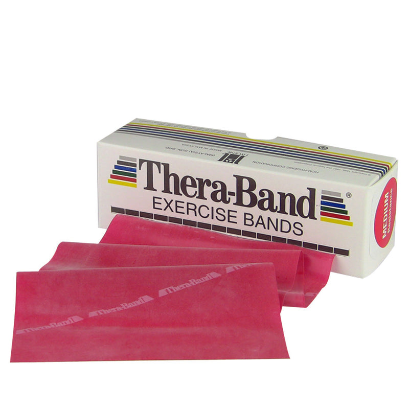 Theraband® Exercise Resistance Band, Red, 5 Inch X 6 Yard, Medium, Sold As 1/Each Fabrication 10-1001