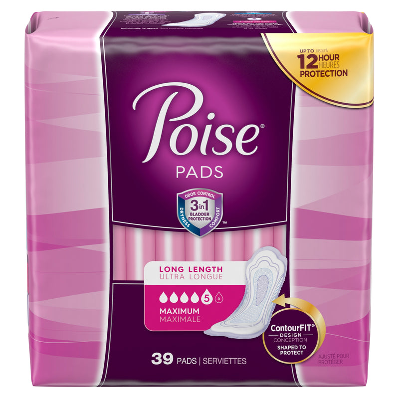 Poise® Maximum Bladder Control Pad, 14.6 Inch Length, Sold As 78/Case Kimberly 44561