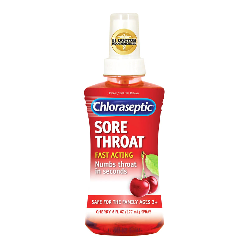 Chloraseptic® Phenol Sore Throat Relief, 6-Ounce Spray Bottle, Sold As 1/Each Procter 37811201103