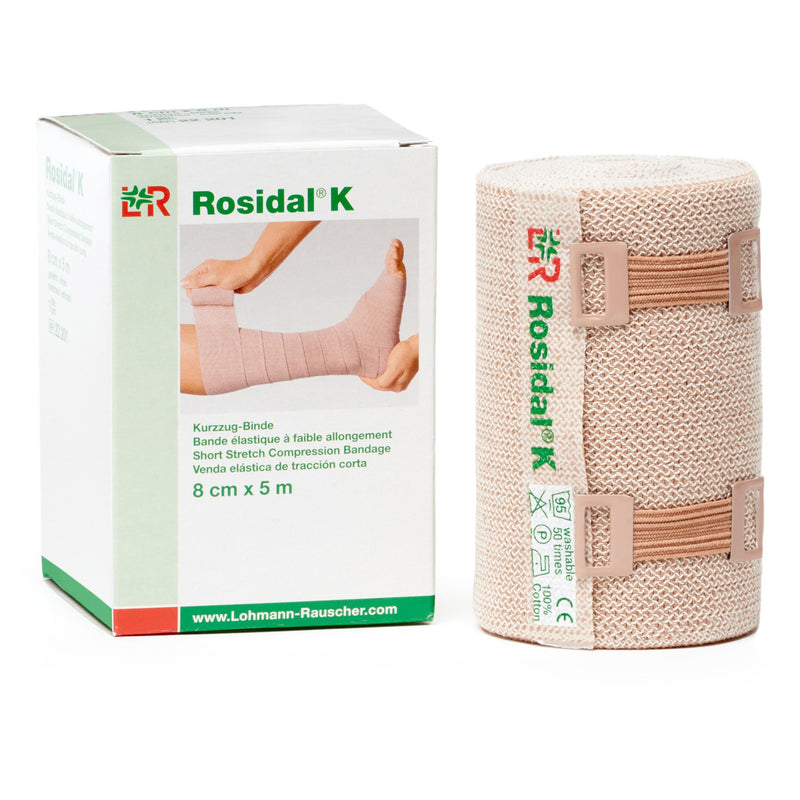 Rosidal® K Compression Bandage, 8 Centimeter X 5 Meter, Sold As 20/Case Lohmann 90686