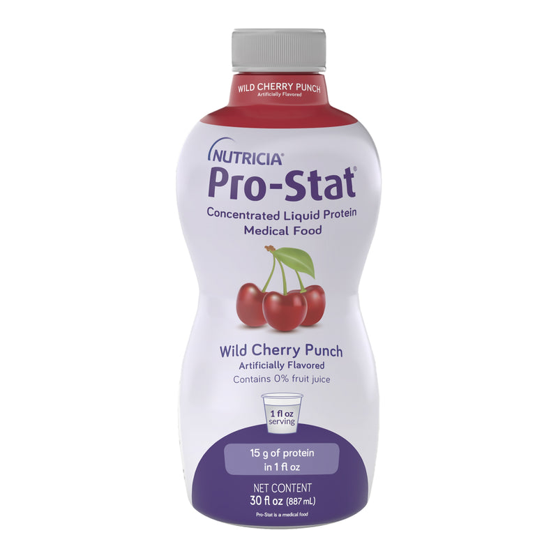 Pro-Stat® Sugar-Free Wild Cherry Punch Concentrated Liquid Protein Medical Food, 30-Ounce Bottle, Sold As 1/Quart Nutricia 78344