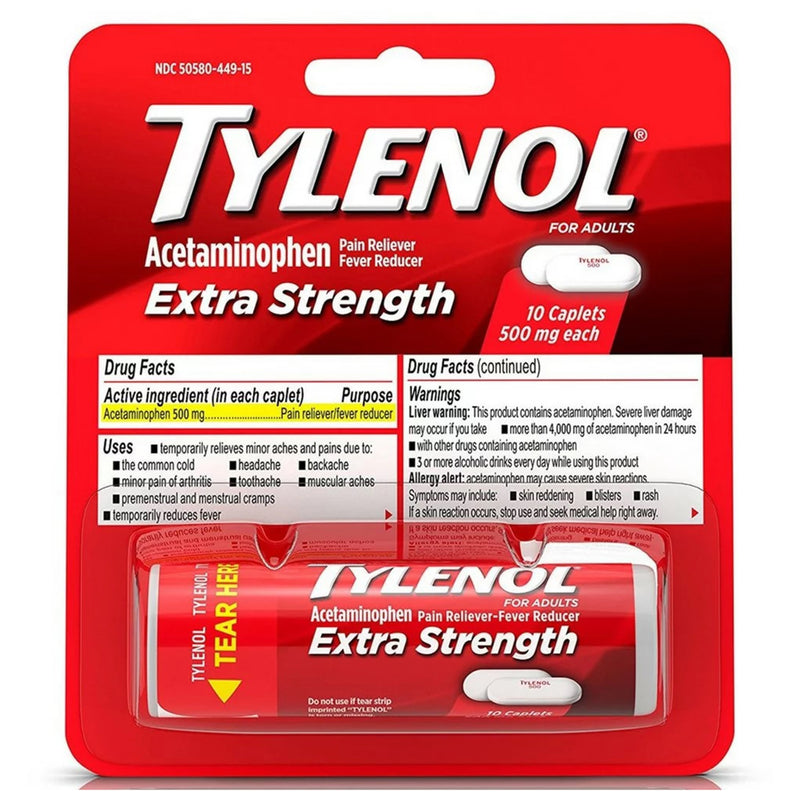 Tylenol® Extra Strength Acetaminophen Pain Relief, Sold As 144/Case Johnson 304490400