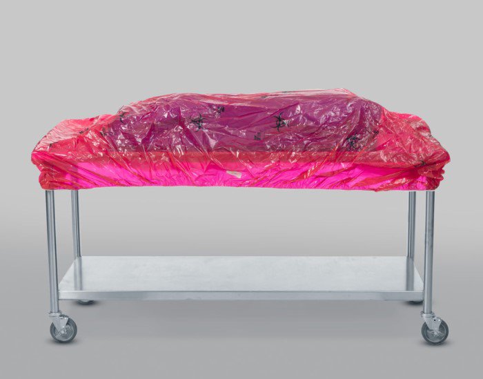 Cover, Table Biohazard Back Poly Red 67"X52" (20/Cs), Sold As 20/Case Tidi 5540