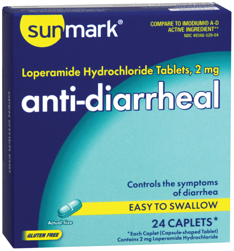 Sunmark® Anti-Diarrheal Caplets, Sold As 24/Carton Mckesson 49348052904