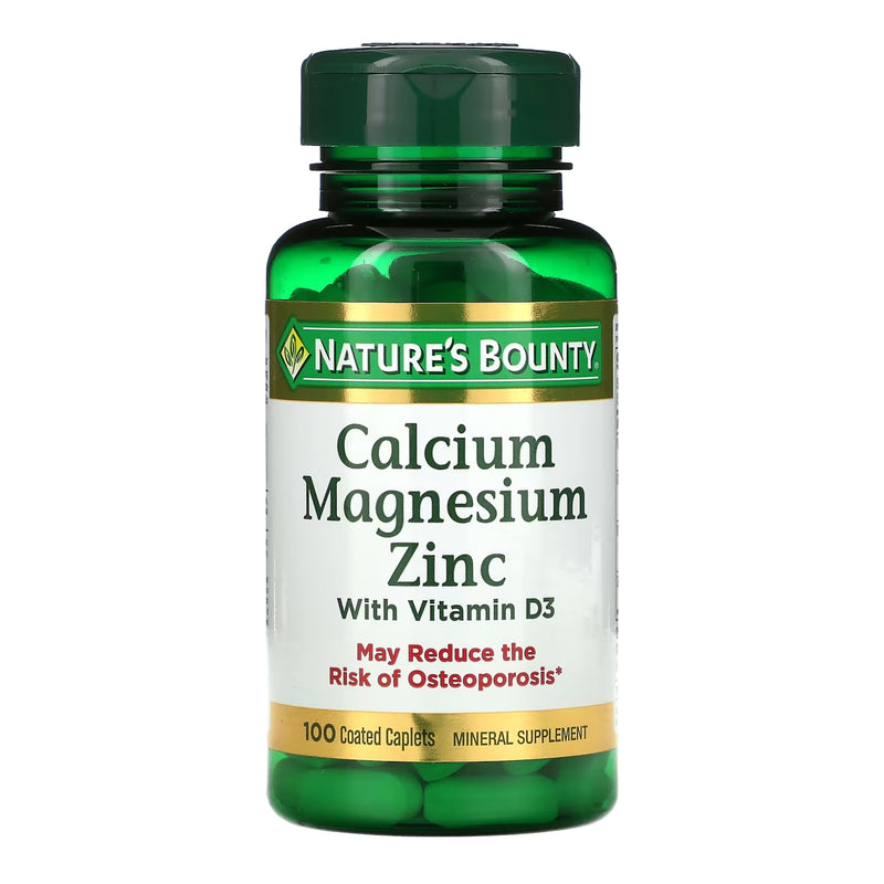 Calcium Mag Zinc, Cap Natures Bounty (100/Bt), Sold As 1/Bottle Us 74312004290