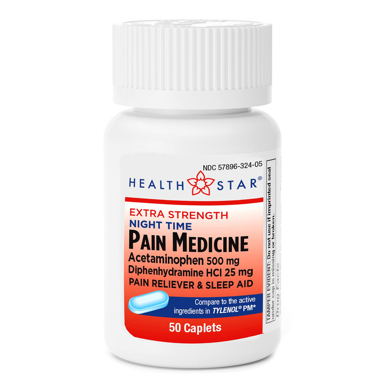 Health Star Nighttime Pain Reliever And Sleep Aid, Sold As 1/Bottle Geri-Care 224-05-Hst