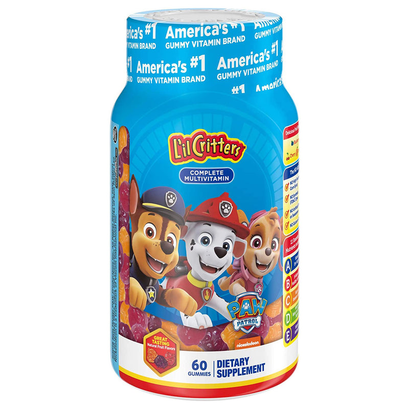 L'Il Critters Paw Patrol Dietary Supplement Gummies, Sold As 1/Bottle Church 02791700917