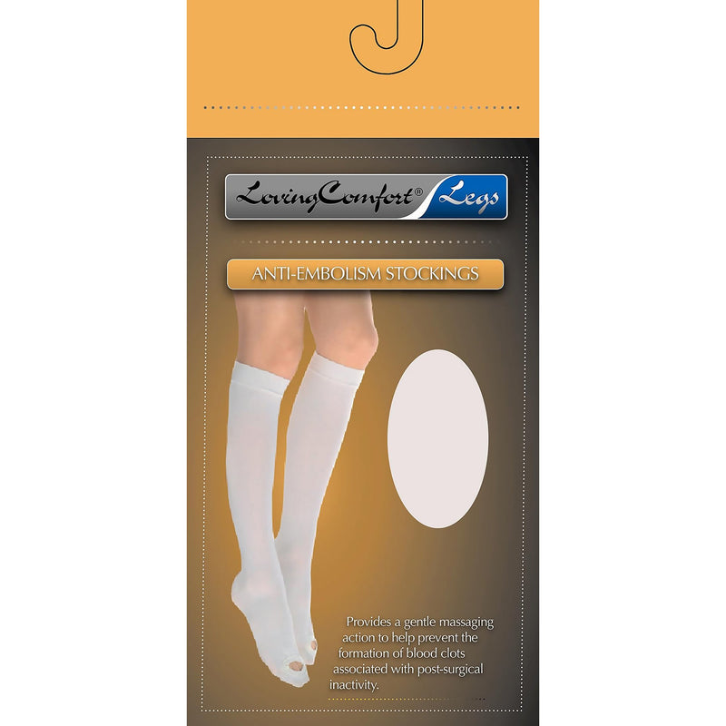 Loving Comfort® Anti-Embolism Knee-High Stockings, 2X-Large, Beige, Sold As 2/Pair Scott 1646 Bei 2X