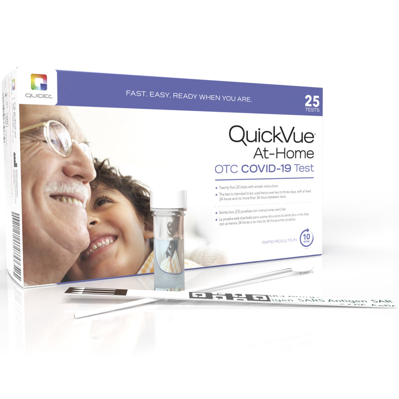Quickvue® At-Home Otc Covid-19 Respiratory Test Kit, Sold As 25/Kit Quidel 20398
