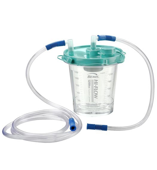 Hi-Flow™ Rigid Suction Canister Kit For Use With Bemis Quick-Drain™ Systems, 1200 Ml, Sold As 48/Case Bemis 485410