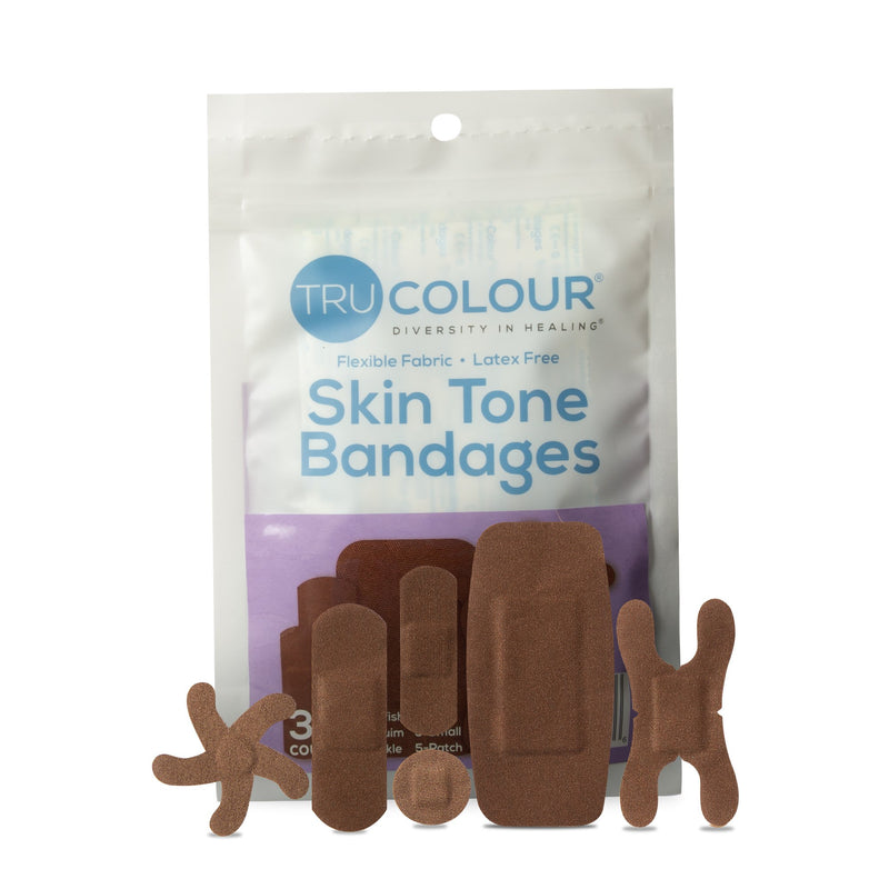 Trucolour® Dark Brown Adhesive Strips, Assorted Shapes And Sizes, Sold As 30/Pack Tru-Colour Tcb-Pasd